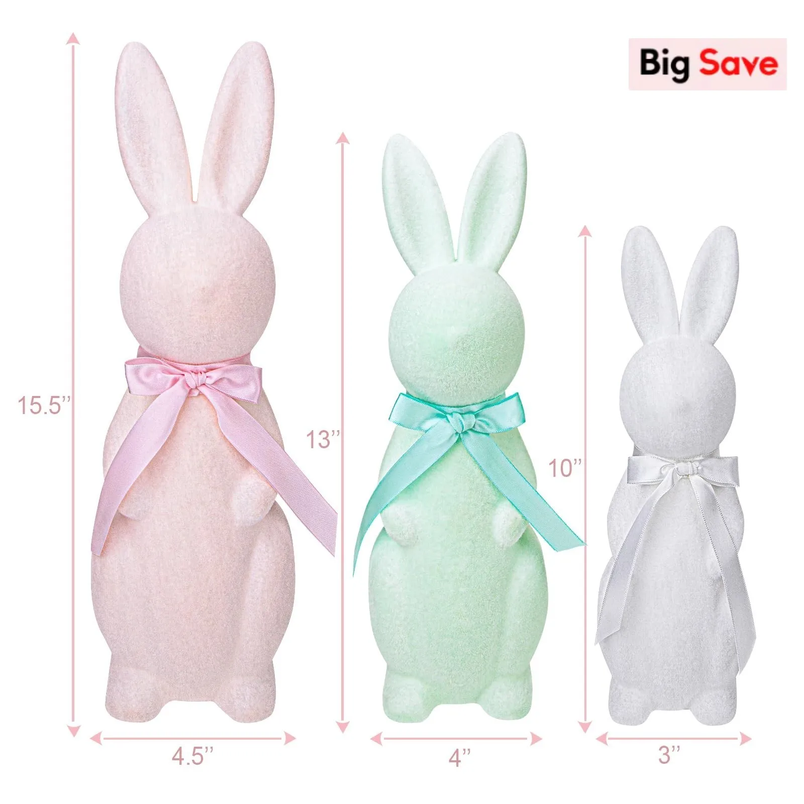 Пасхальные флокированные украшения, плюшевый кролик, весеннее украшение, композиция сцены, подарок