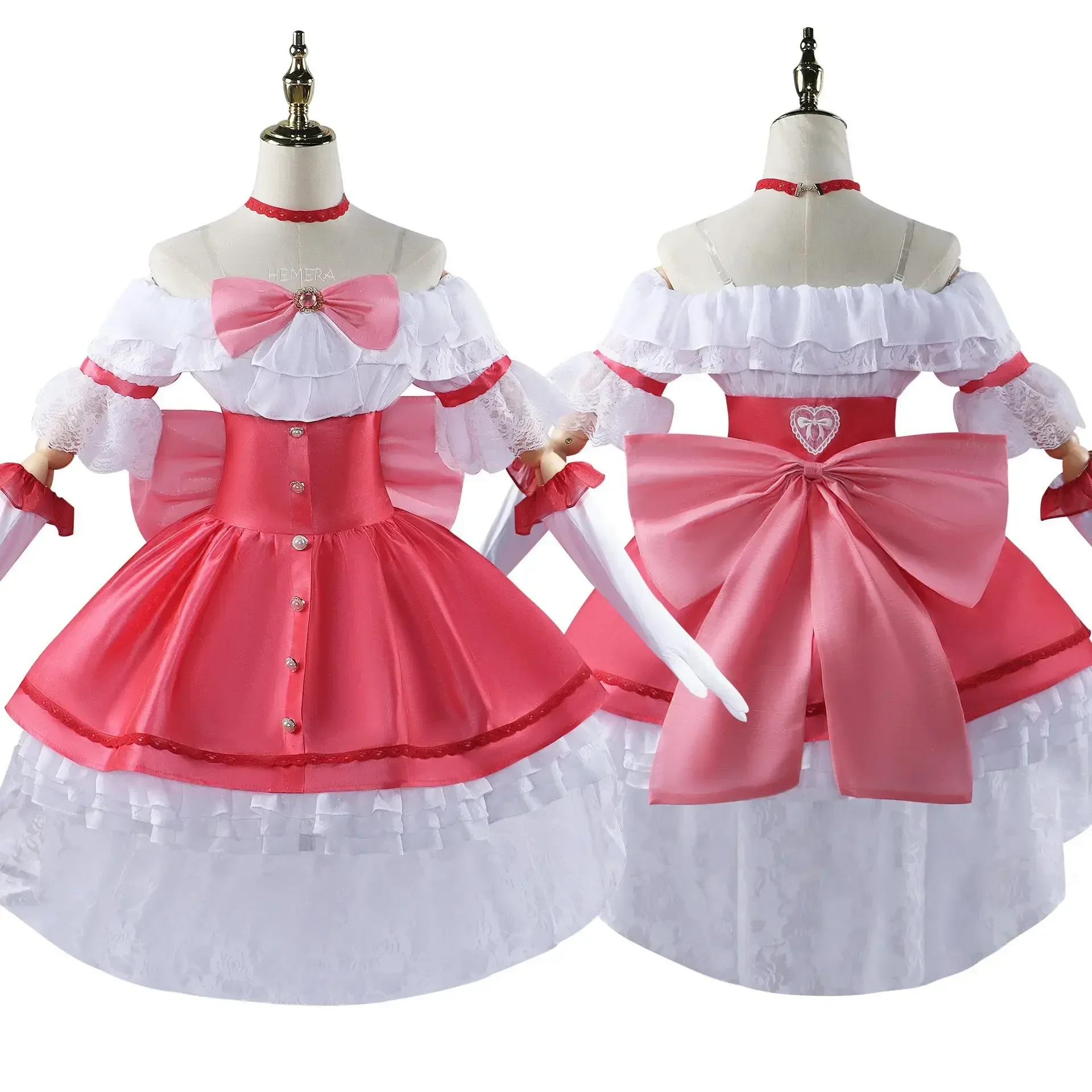 Anime Puella Magi Madoka Magica Cosplay Kostuum Ova Halloween Cosplay Vrouwen Kleding Fancy Roze Lolita Jurk Pak Schooluniformen