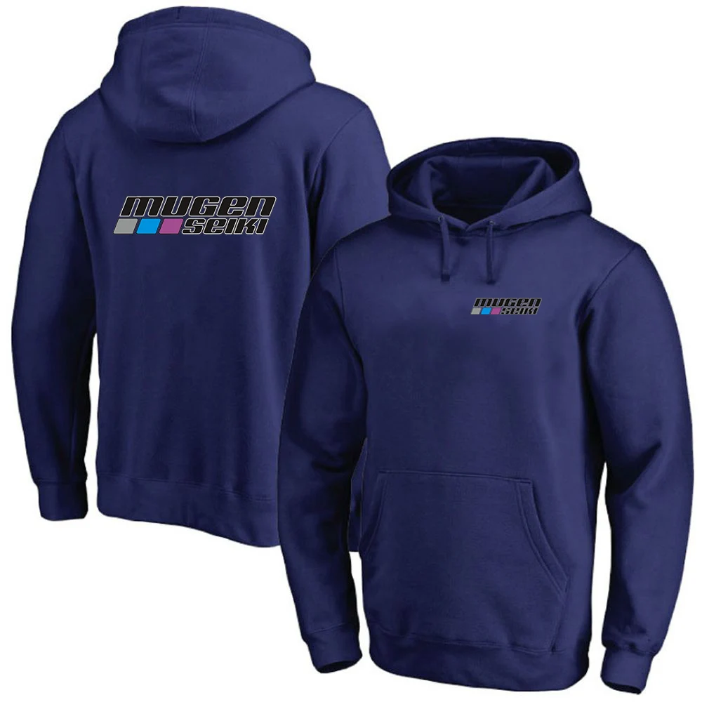 2024 New Men Mugen Seiki Printing Spring and Autumn Cotton Solid Color Pullover Hoodies Simplicity Comfortable Tops