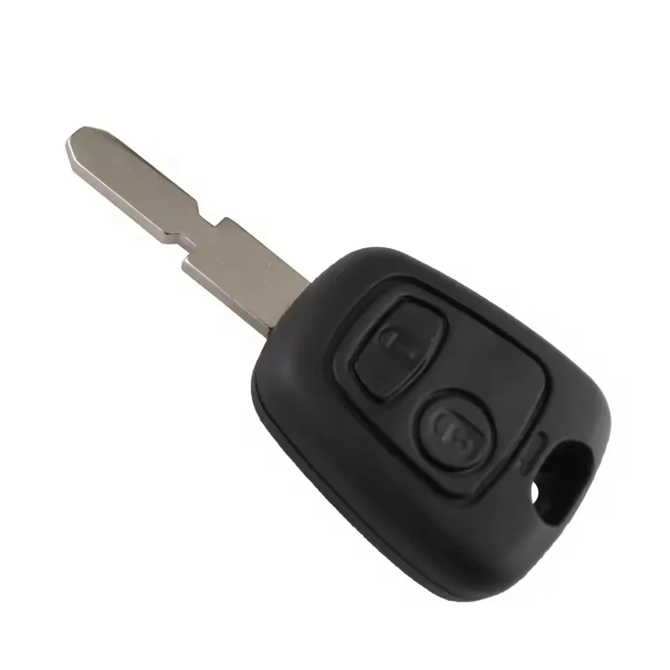KEYECU KYDZ Remote Key Fob for Peugeot 406 2 Button 433MHz+Uncut Blank Blade With ID46 Chip