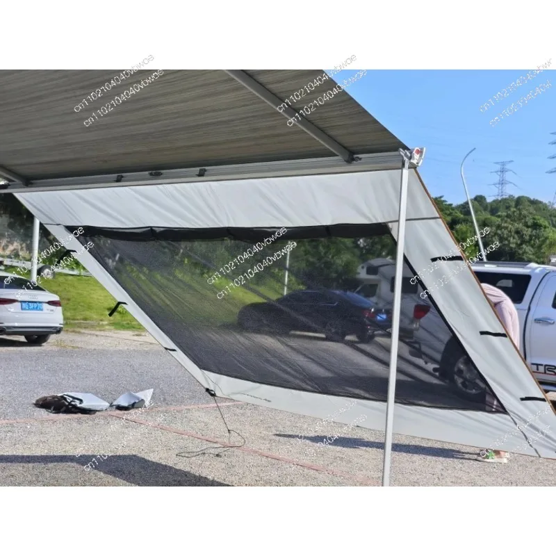 

Outdoor Car Side Slide Awning Retractable Car Side Awning RV Expansion Side Canopy Oxford Fabric