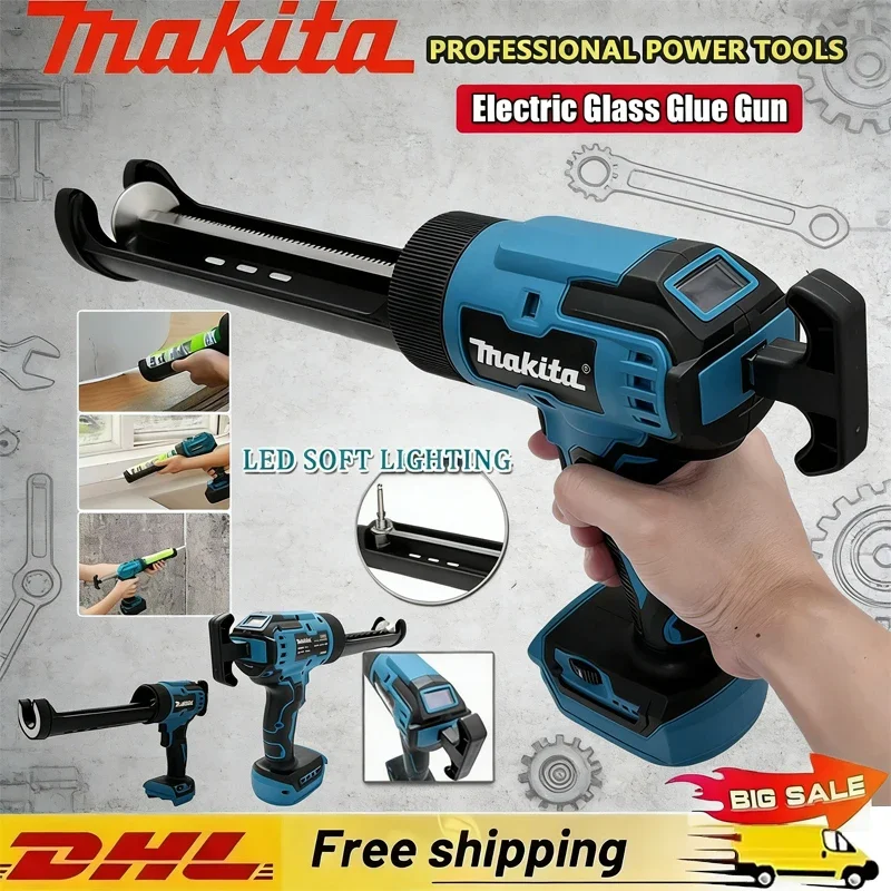

Makita Cement Glass Adhesive Glue Seal Sealant Tool Electric Glass Glue Gun Wireless Glass Doors Windows Filling Sewing Gun