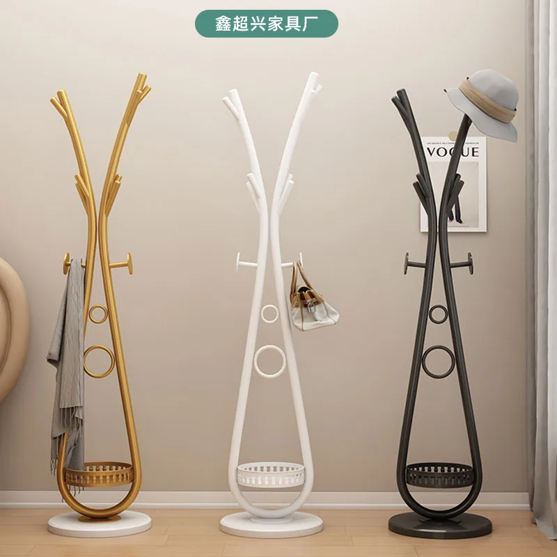 

Clothes Rack for Home Bedroom Hallway Standing Coat Rack Simple Iron Clothes Stand Creative Garment Hanger