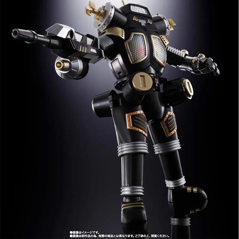 Bandai-Genuine Anime Ultraman King Joe Black Soul OF CHOGOKIN GX-37B Action Figure, Brinquedos Modelo Colecionáveis, Action Figure Original, Presentes