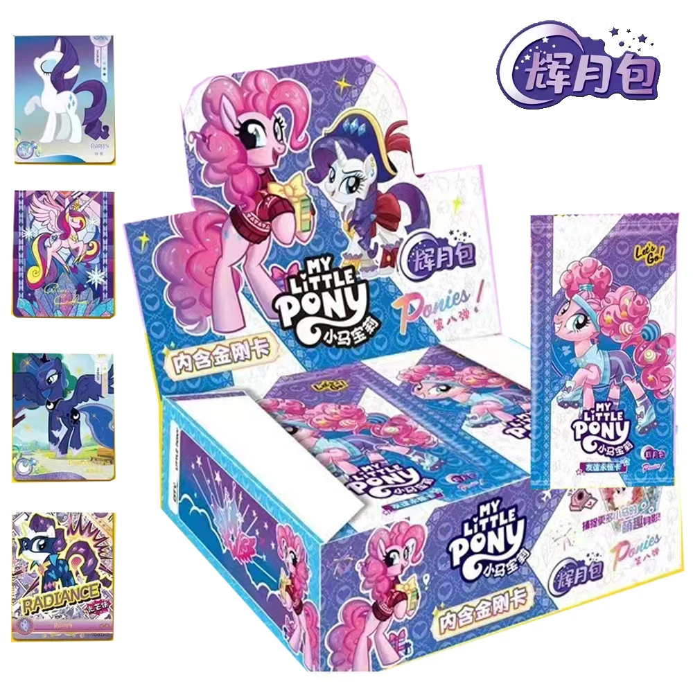 Original My Little Pony Card Collection For Girls Cute Funny  Anime Character Applejack Rare Edition Cards Christmas Toy Gifts