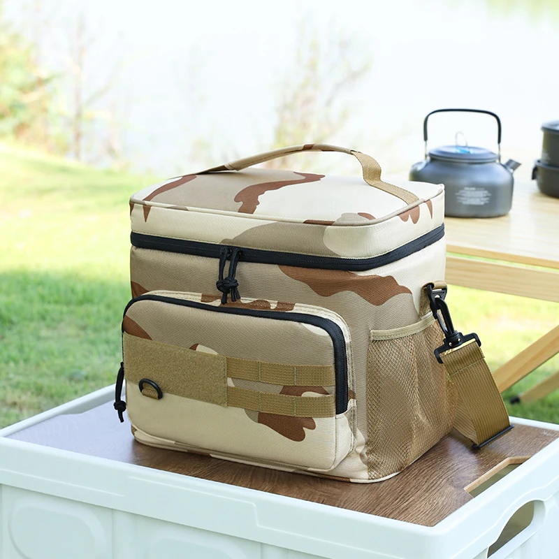 Taktische Thermo-Kühltasche mit hoher Kapazität, isolierte Lunchbox für den Außenbereich, auslaufsicher, isolierte, langlebige Lunchtasche für Männer, Mahlzeit ca – Detail 19