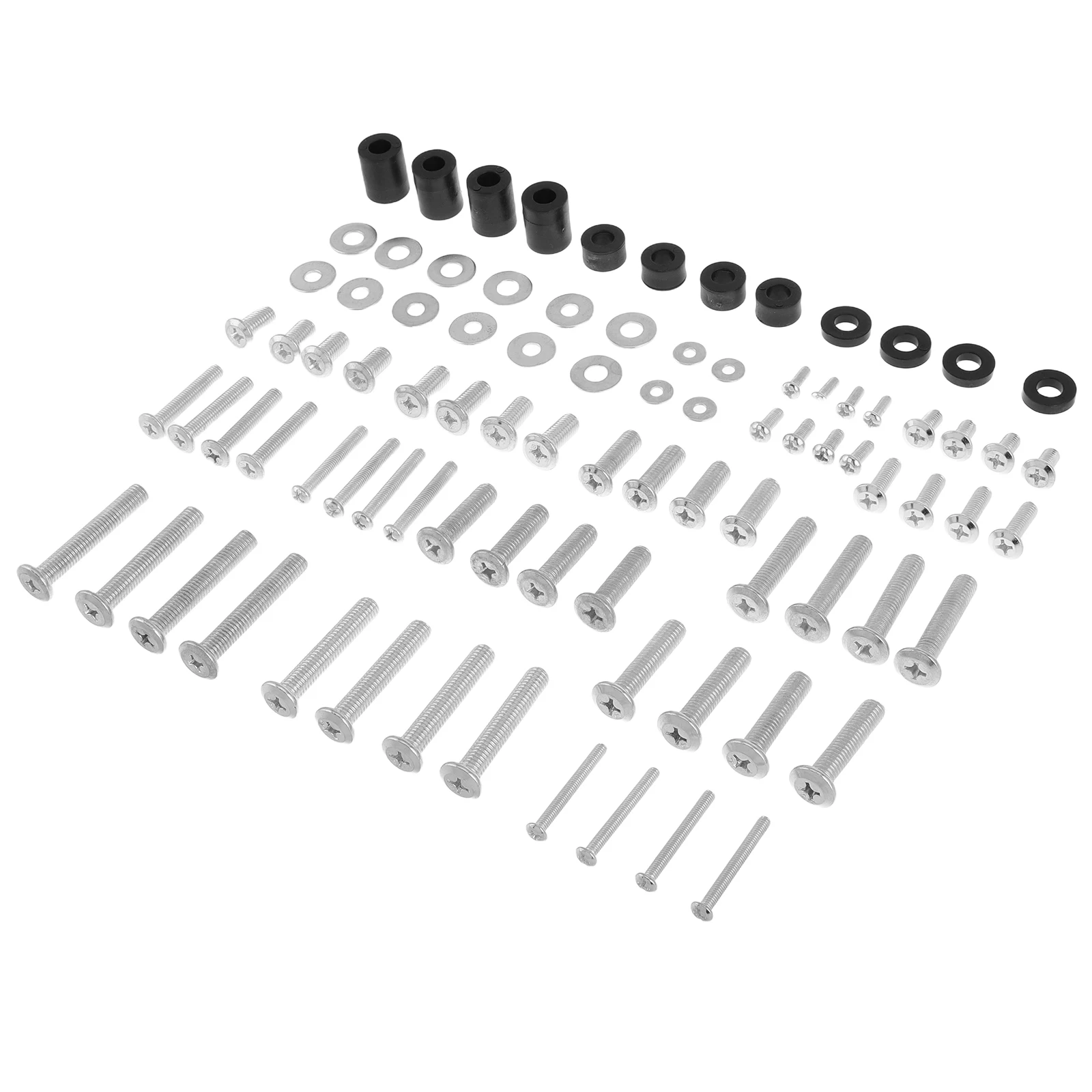 

88 Pcs Wall Mount Screw Kit Heavy Duty Brackets Complete Set Metal Strong Universal Compatibility Stand Mounting Screws