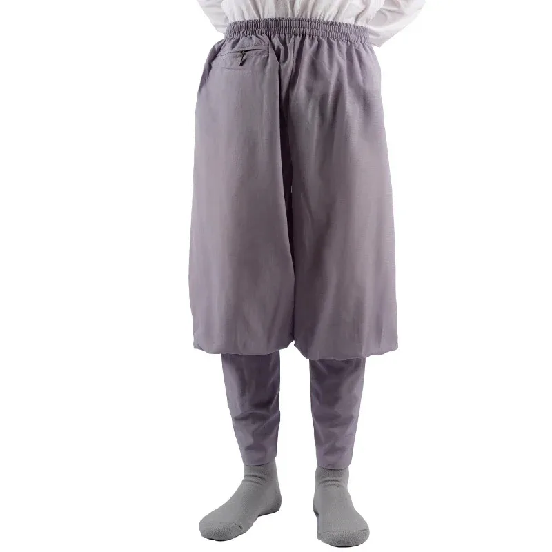 Image 6: Pantalon de moine cambrique en coton d'été, pantalon bouddhiste Zen, bas chinois traditionnel, bouddha Shaolin, pantalon de moine Kung Fu khj