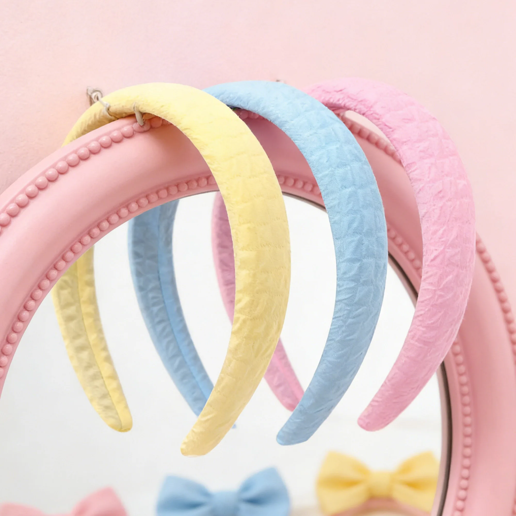 

1Pc Wrinkles Texture Plaid Hair Accessory Headband Plaid Decoration Casual Hair Accessory For Normal Hair Style,1Yc80099