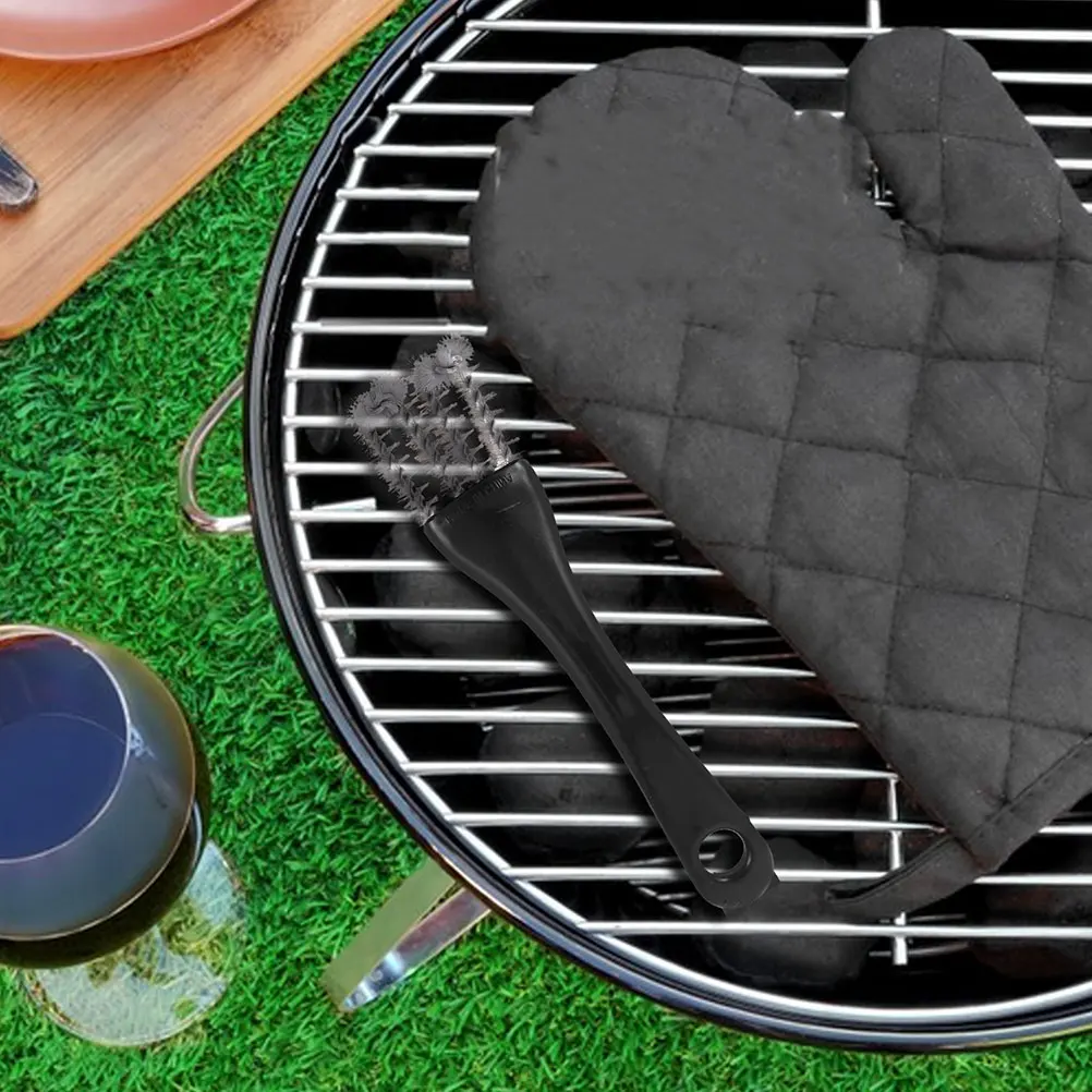 

4pcs Stove Cleaning Brush Set Multifunctional Kitchen Sink Grate Grill Scrub Brush Portable Lightweight For Household Outdoor