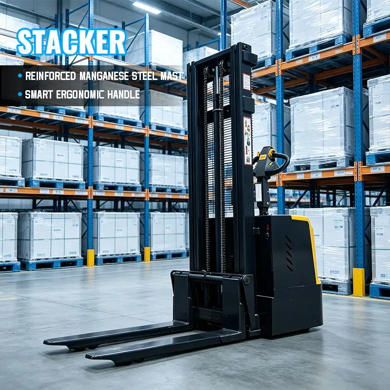 Heavy Duty 3 Ton Pallet Stacker with Straddle Legs for Euro Pallet Handling 3 Ton Pallet Stacker