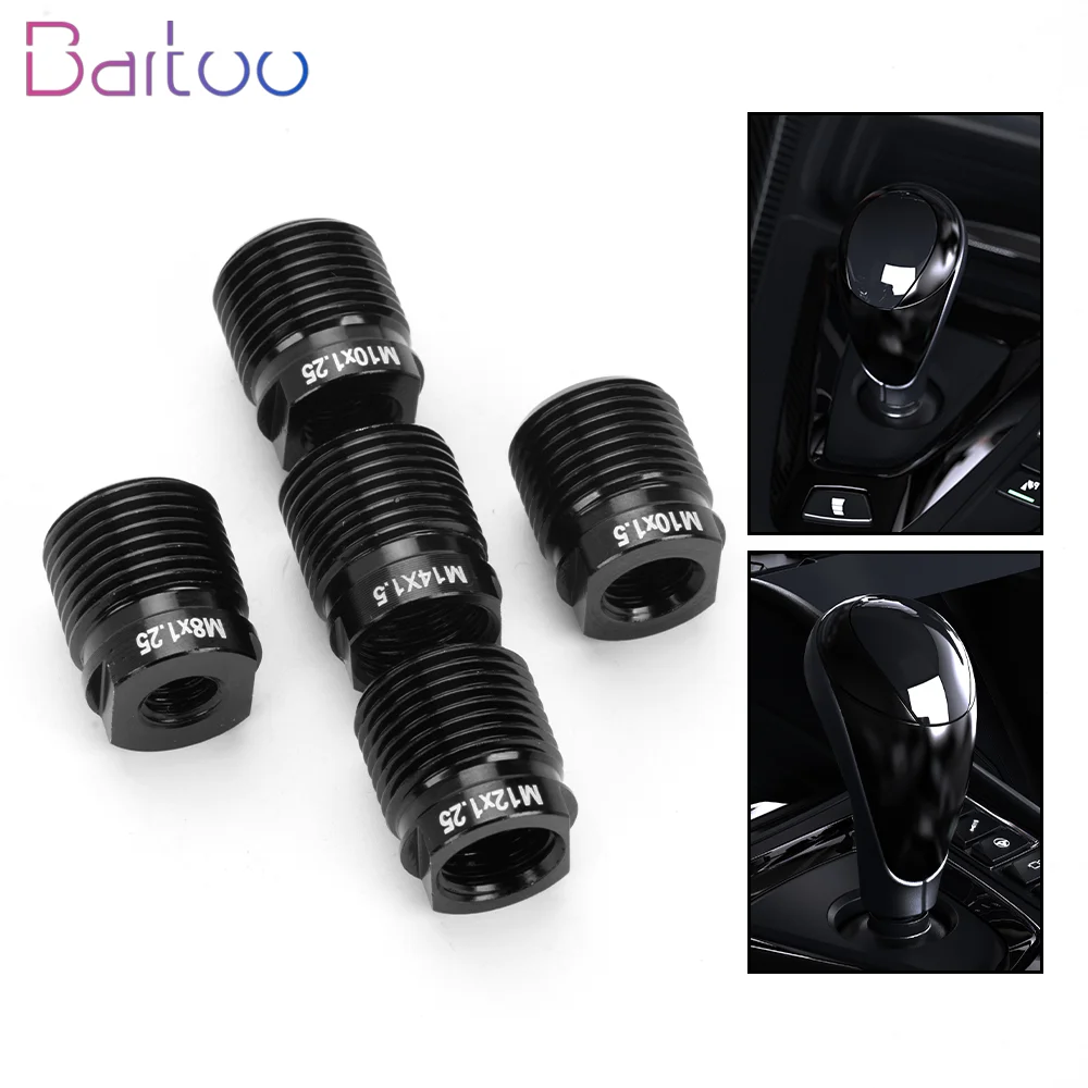 

Bartoo-Aluminum Shift Knob Adapter With inside thread M8x1.25/M10x1.25/M10x1.5/M12x1.25/M14x1.5 Shift Knob Accessories SFN235