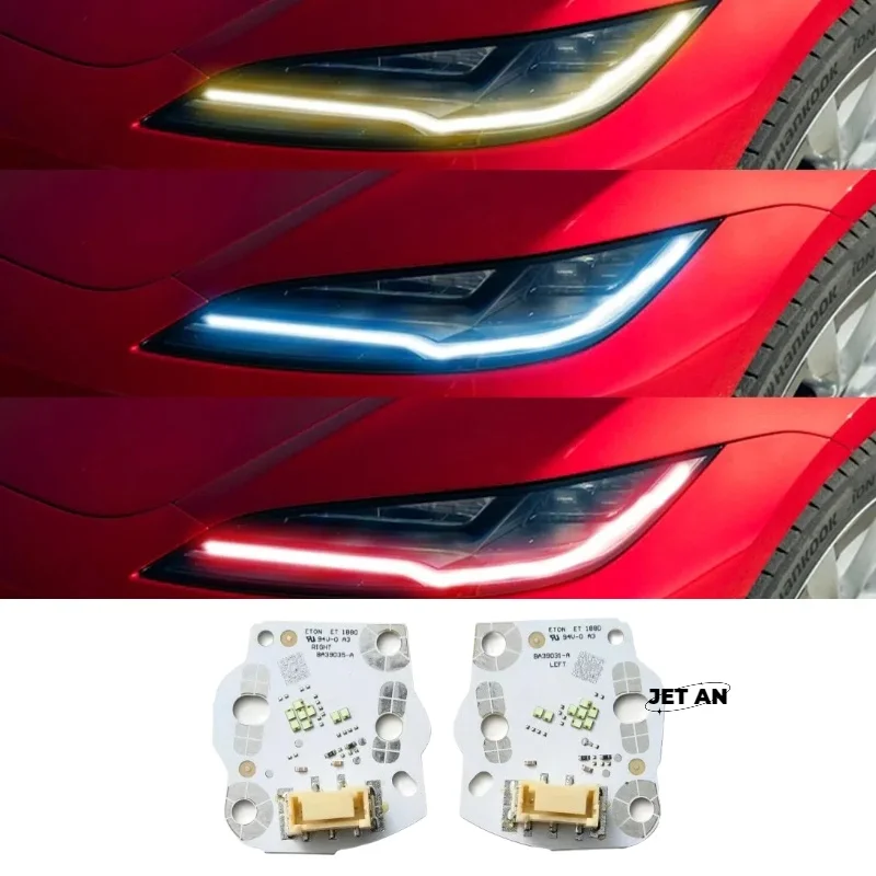 

Blue Red Yellow color LED DRL Boards For Tesla Model 3 2024-UP Refit Daytime Running Light Chip Module LED Headlight