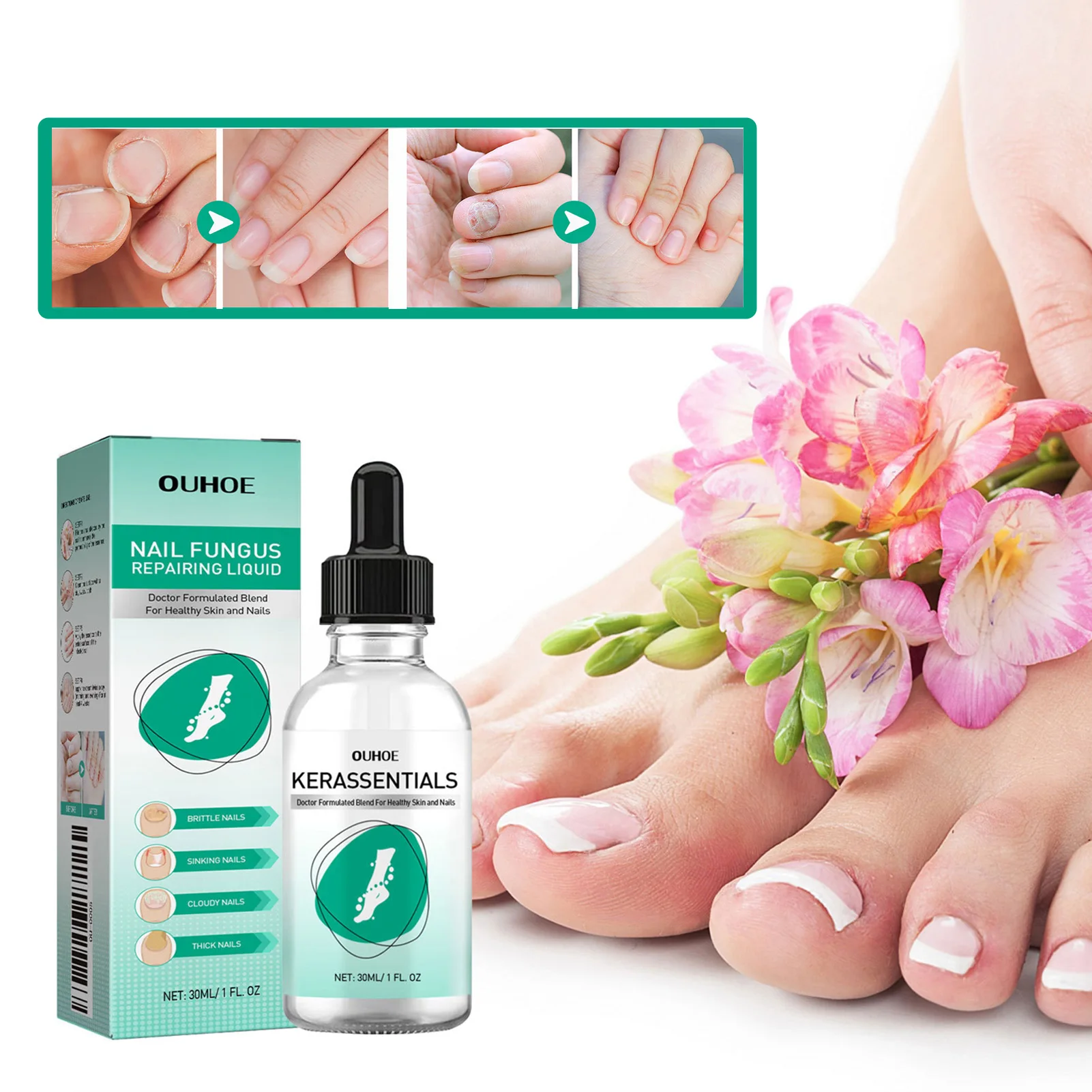 

30 мл жидкость для ухода за ногтями, средства для ухода за ногтями, обновляющая жидкость для ухода за ногтями для густого повреждения, обесцвеченные средства по уходу за ногтями