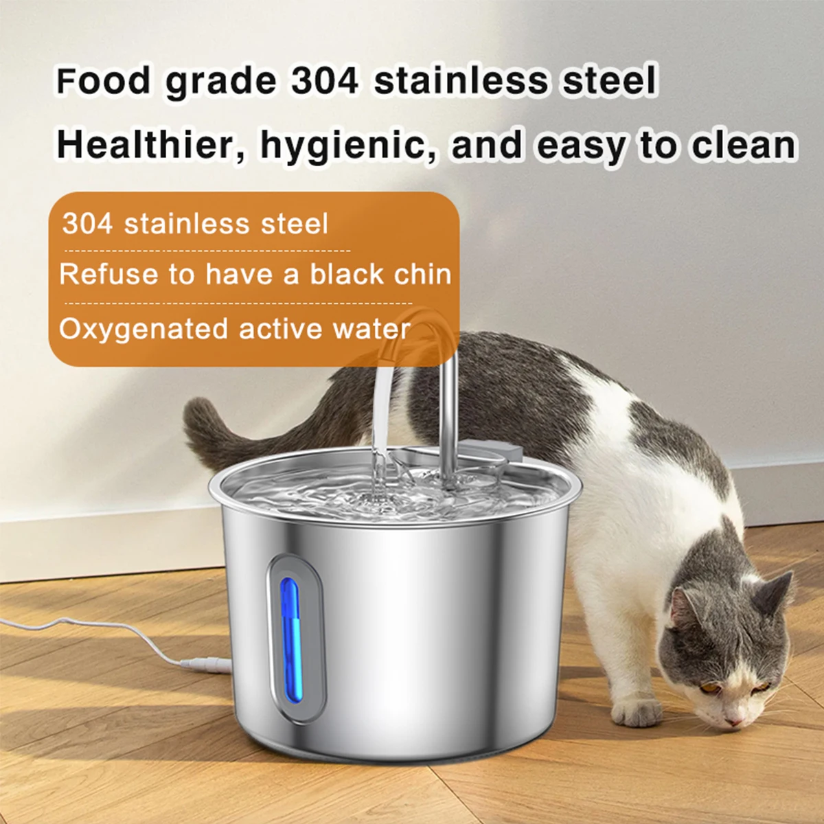 Fontanna dla zwierząt ze stali – Pet Water Fountain recenzja i cena