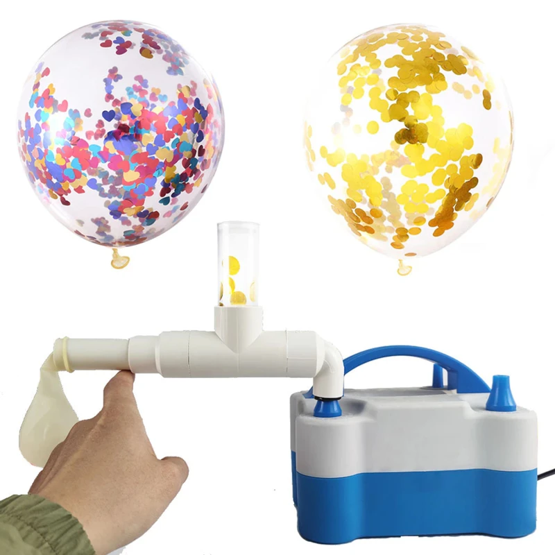 Máquina para Rellenar Globos, Herramienta de Decoración de Globos, 1 Pieza ​ Relleno de Globos con Lentejuelas para Celebraciones y Bodas