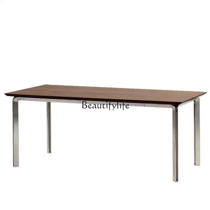 

XX39Minimalist light luxury rock slab dining table Modern simple size apartment household dining table Rectangle
