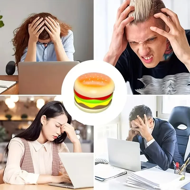 Lustiger EDC Magnetischer Fidget-Slider Hamburger Simulierter Mehrschichtiger Dreh-Saugnapf Fingerspitzen-Stressabbau Physik-Wissenschaftsgeschenk für Erwachsene – Detail 3