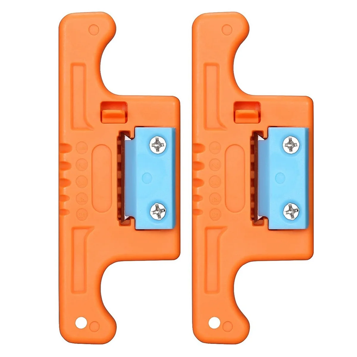 Fiber Optic Stripper Tube Stripper Cable Ribbon Stripper 1.9-3.0Mm,Loose Buffer Longitudinal Tube Stripper Orange 2Pcs