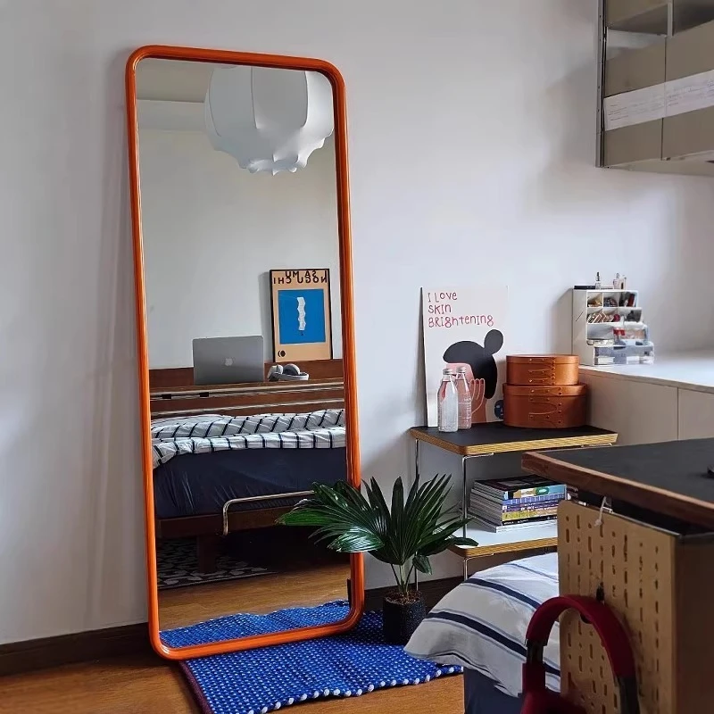 Mirror full body full-length mirror square wall-mounted household