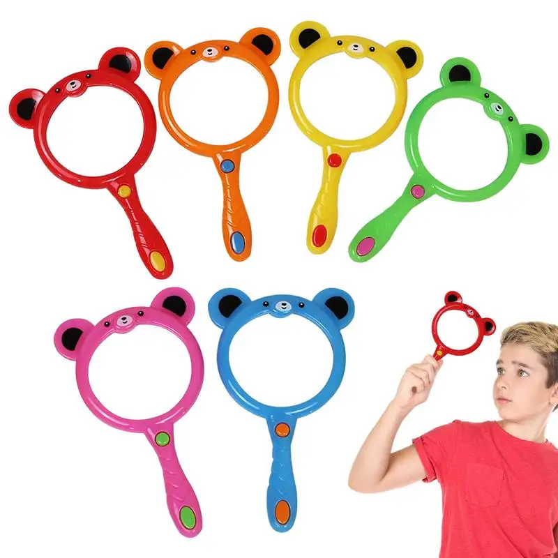 Loupe pour enfant, loupe portative à poignée ergonomique, jouet incassable, loupe 6 pièces pour
