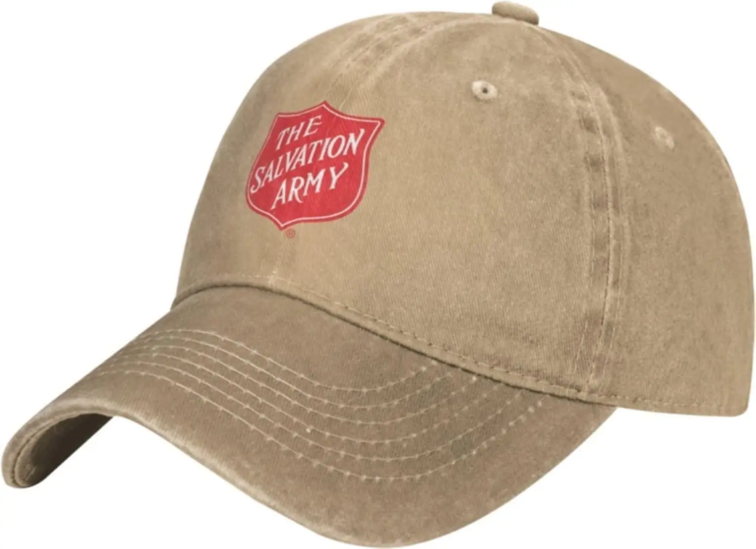 

Men's & Women's Washed Dyed Unique Print with The Salvation Army Logo Adjustable Denim Hat