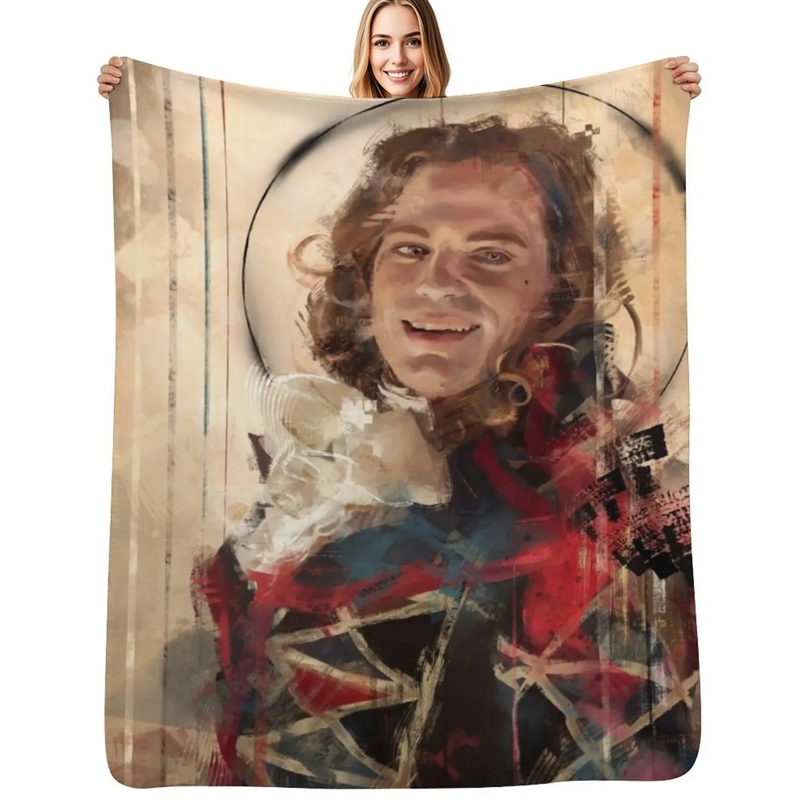 L'attore Throw Blanket Large Hairy Tourist for winter Sofas Blankets