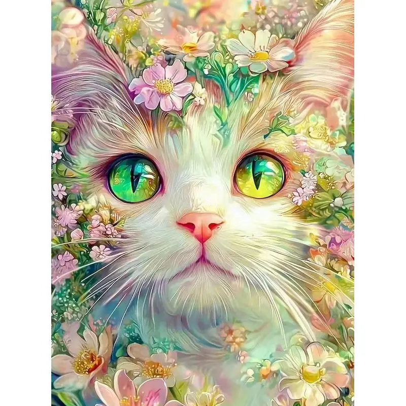 

GATYZTORY Cat Paint By Numbers On canvas Diy Gift Animal Easy Acrylic on Canvas Unique Gift Paintings On Number