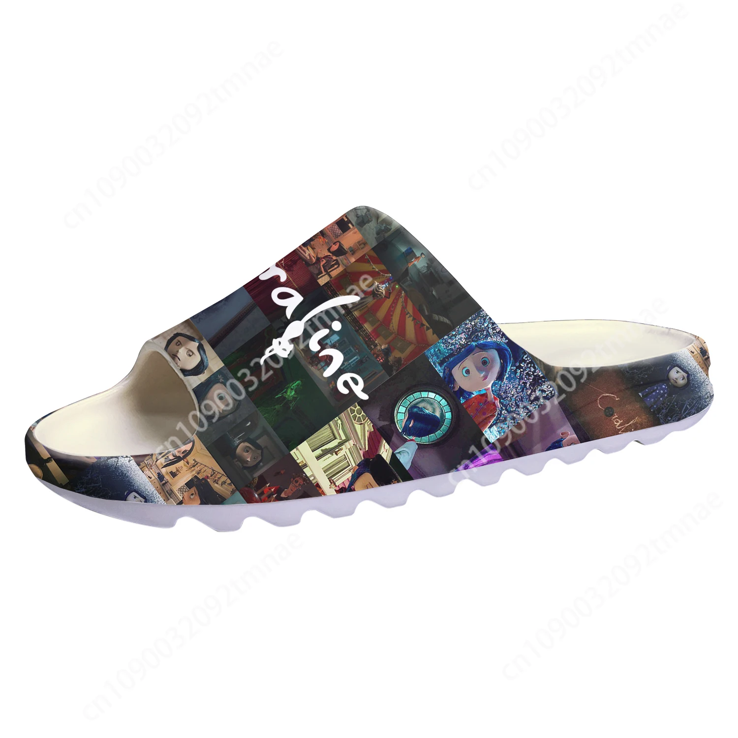 Coraline The Secret Door Custom Soft Sole Sllipers Cartoon Animation Mens Womens Home Clogs Custom Water Shoes on Shit Sandals