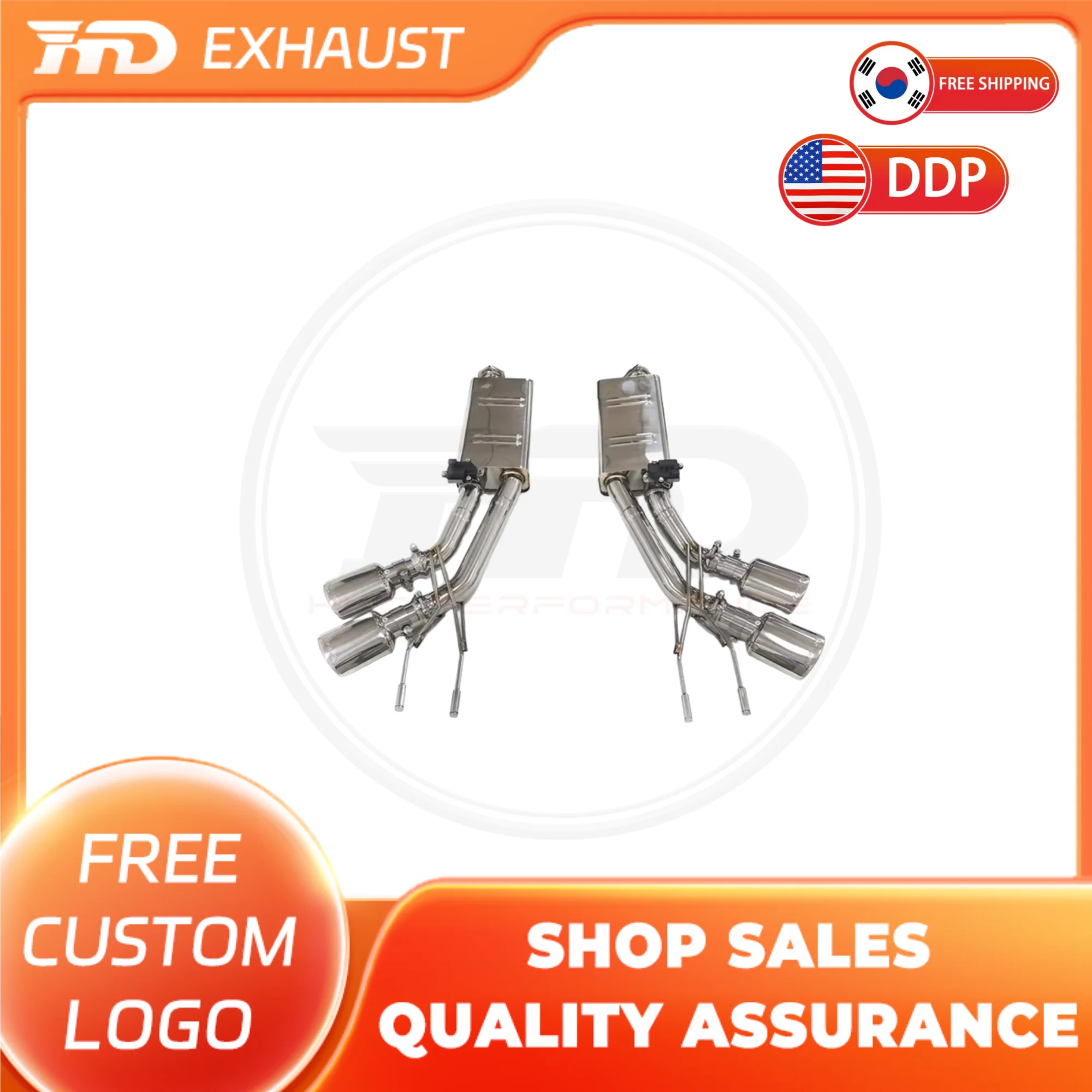 

HMD SS304 Catback for Mercedes BENZ AMG G55 W463 5.4L Electrical Valve Engine Race Auto Muffler Exhaust Performance Class system