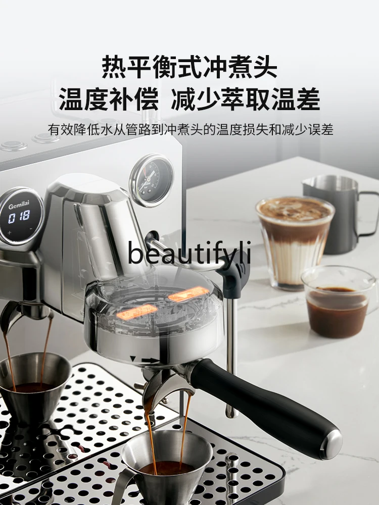 Semi-automatic coffee machine home small office espresso