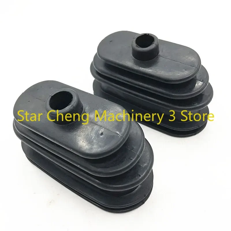 High Quality 2PCS Excavator for Doosan Daewoo DH55-7 60-7 80-7 Walking Foot Valve Throttle Dust Cover Push Rod Rubber Cover