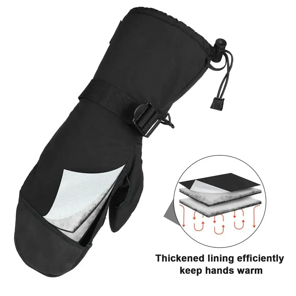 Ski handschuhe Winter wasserdicht Snowboard Schneemobil Skifahren Motorrad fahren warm 3m Thermo handschuhe Männer plus Größe xxl lang