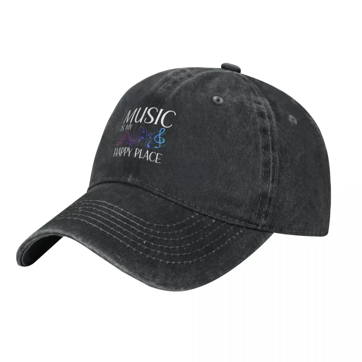 Gorra de béisbol con la inscripción Music Is My Happy Place, gorra de marca Hood Brand para hombre, gorra de camionero, gorra para niños, gorra para mujer y hombre