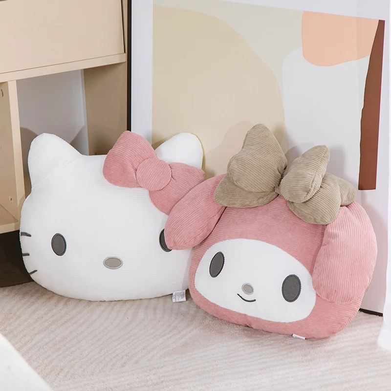 Soft My Melody Plush Toy Corduroy Material Japanese Style Anime Throw Pillow Comfortable Girly Sofa Decorative Pillow Xmas Gifts