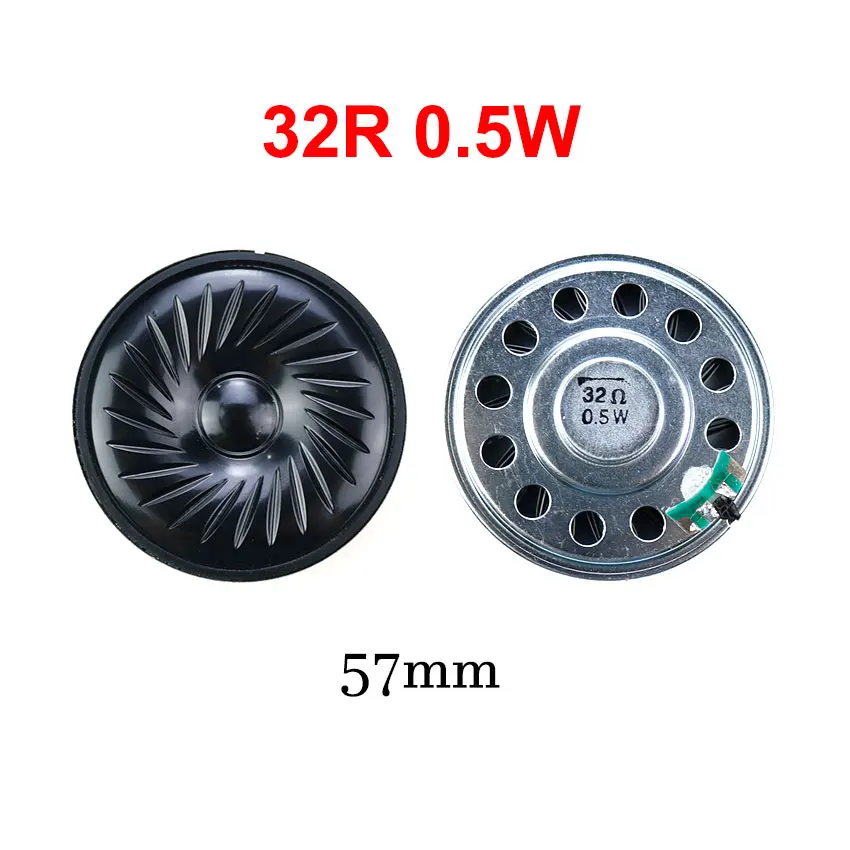 YuXi 1pc Ultra-thin Loud Speaker 32 Ohms 0.5 Watt 0.5W 32R Horn Diameter 23mm 28mm 36mm 40mm 50mm 57mm Loudspeaker