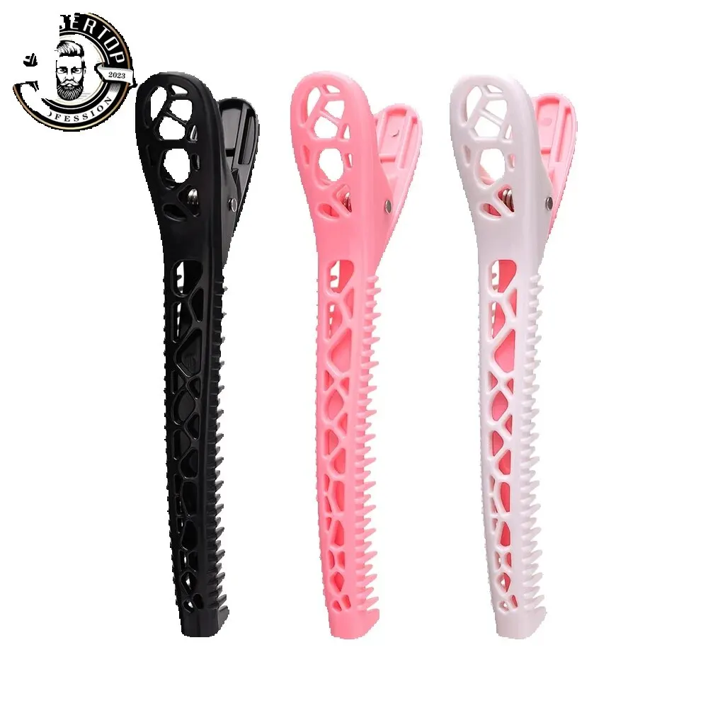 Alligator Hair Clips Hairdressing Clamps Claws Hollow Out Clips Barber Toothed Belt Hairpin Strong Grip Salon Styling Tools