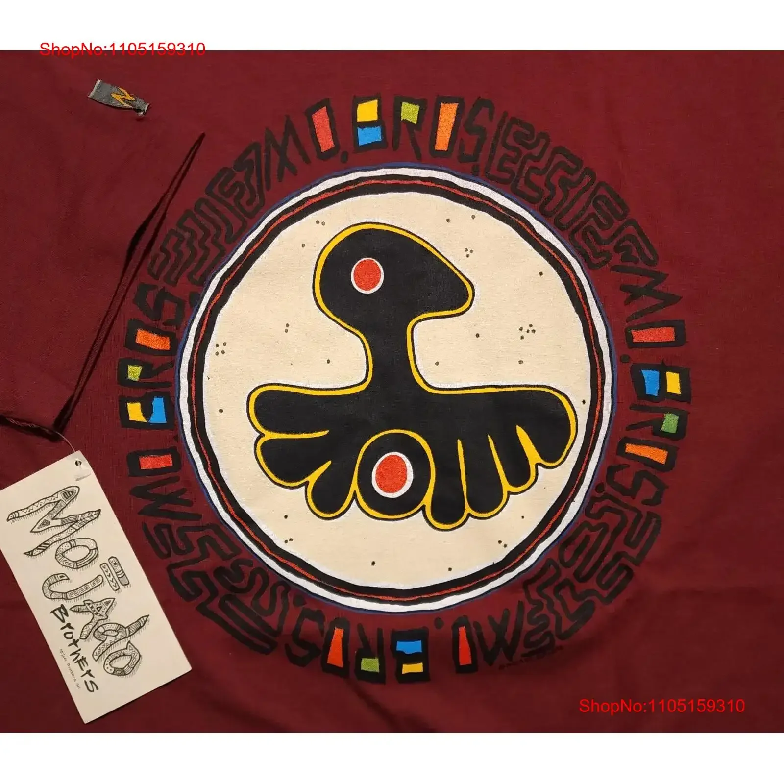 

NWT Vintage 1990s Mojado Brothers Aztec Native Made in USA XL T Shirt vintage Washed Stretched fashion Unisex Versatile Casual