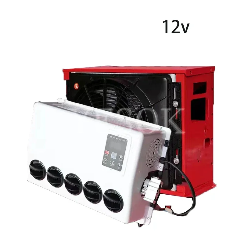 Electric parking air conditioning 24V refrigeration integrated machine vehicle 12v truck rv car excavator bulldozing Box air con