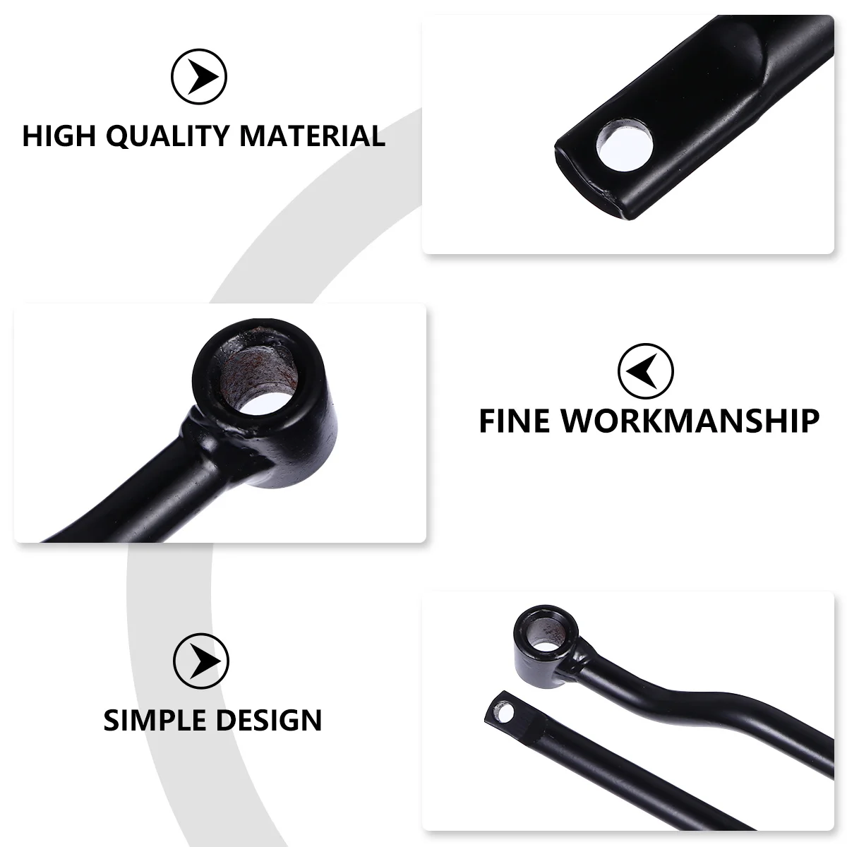 

1 set Motorcycle Side Bag Bracket Luggage Rack Mounting Saddlebag Support Durable Metal Easy Install Practical Use Long Life