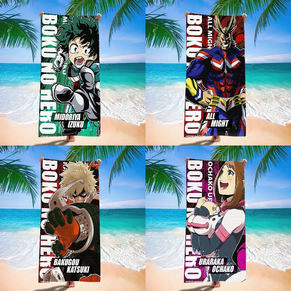 

Anime My Hero Academia Towel Beach Towel Large Size Outdoor Travel Camping Absorbent toallas Towels Summer Swimming