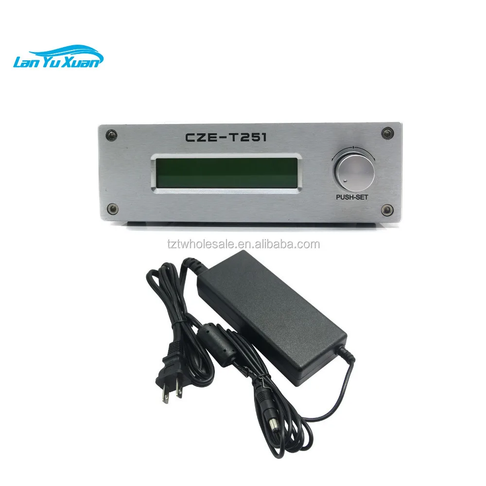 

CZE-T251 FM Transmitter 0-25W Adjustable 87-108MHz Mono Stereo PLL Broadcast Station with Power Supply