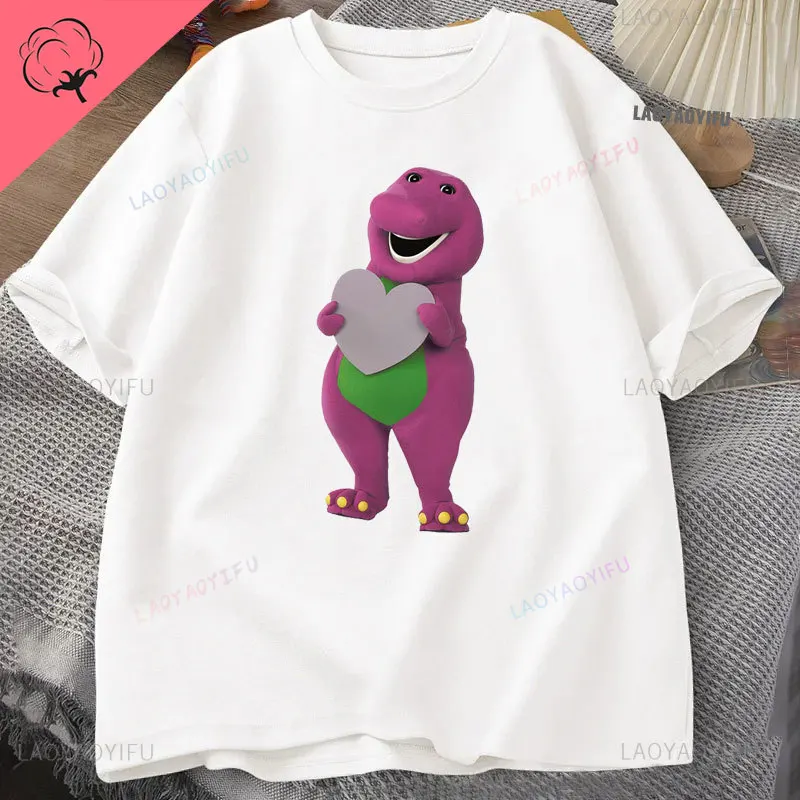 Vintage 1993 Barney The Dinosaur Magic Happens Cotton Short Sleeve