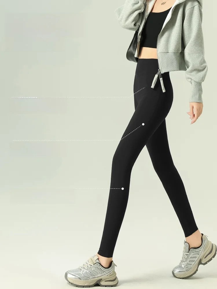 กางเกงโยคะเอวสูง ฟิตเนส กระชับรูปร่าง กางเกงขายาว ฤดูใบไม้ร่วง ฤดูหนาว กางเกงเลกกิ้งเอวสูง กางเกงทรงกระบอก