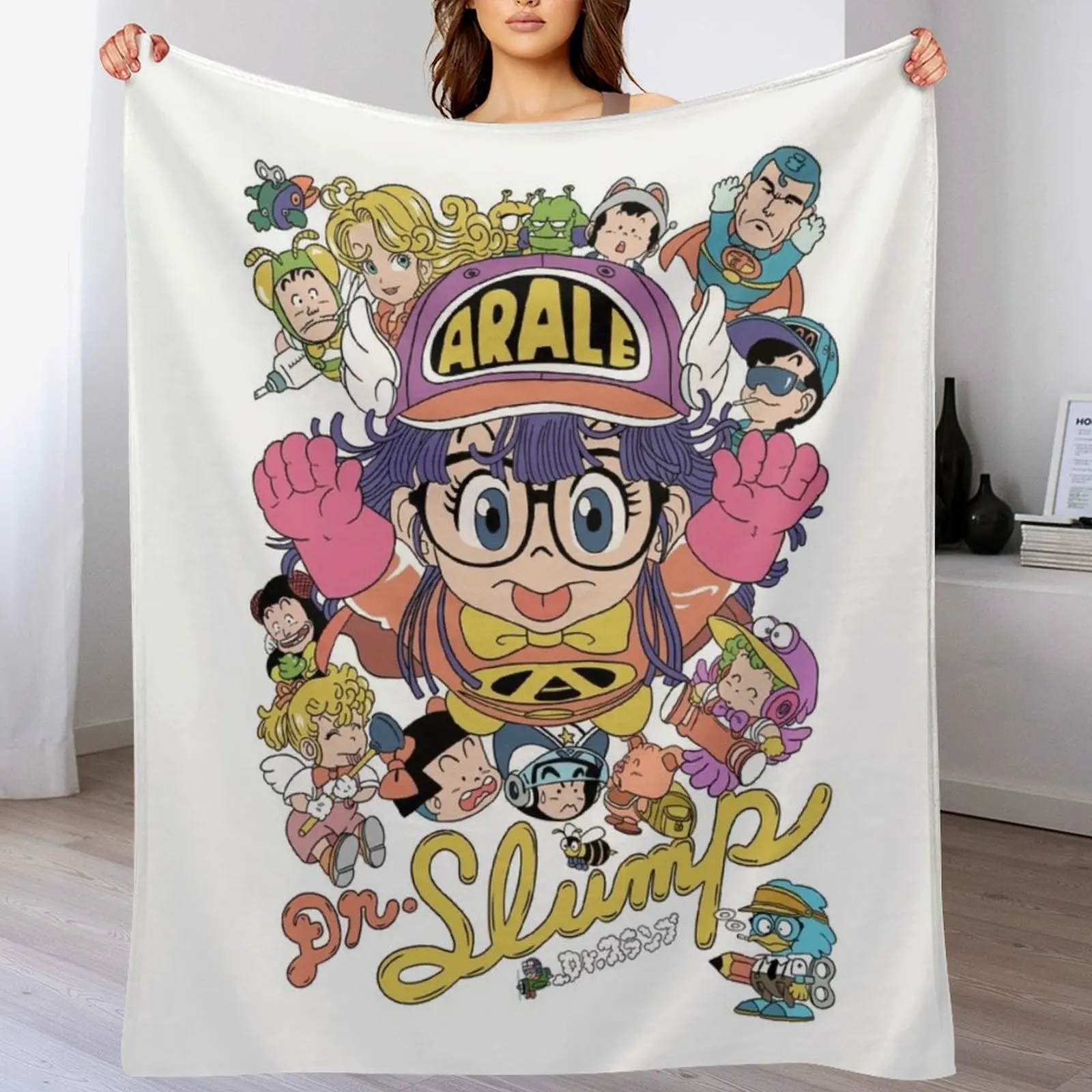

Dr.Slump Throw Blanket Soft Home Decor Blanket for Couch Bedroom