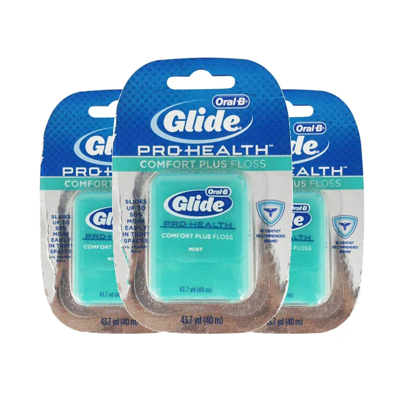 Oral B-3 rollos de hilo Dental, 40m, higiene bucal, limpieza Dental, menta