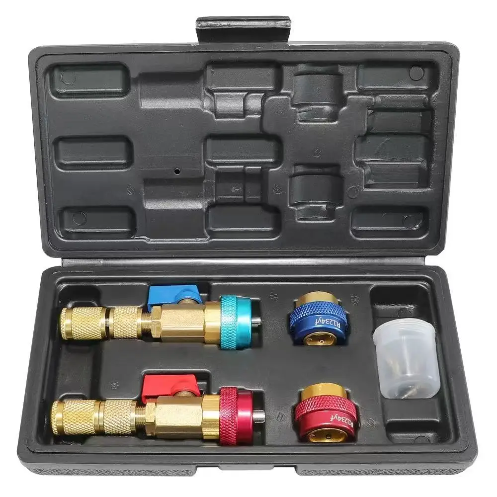 

R134A R1234YF Набор инструментов для быстрого снятия сердечника клапана, набор инструментов для снятия сердечника клапана переменного тока высокого и низкого давления