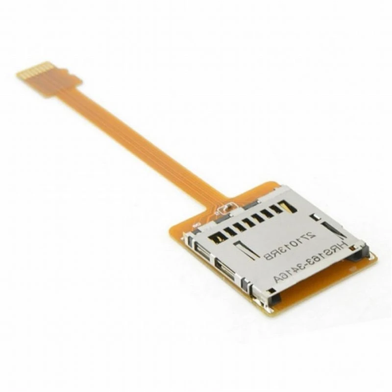 For Micro-SD TF Memory Card Kit Male To SD Female Extension Soft Flat FPC Cable Extender 10Cm