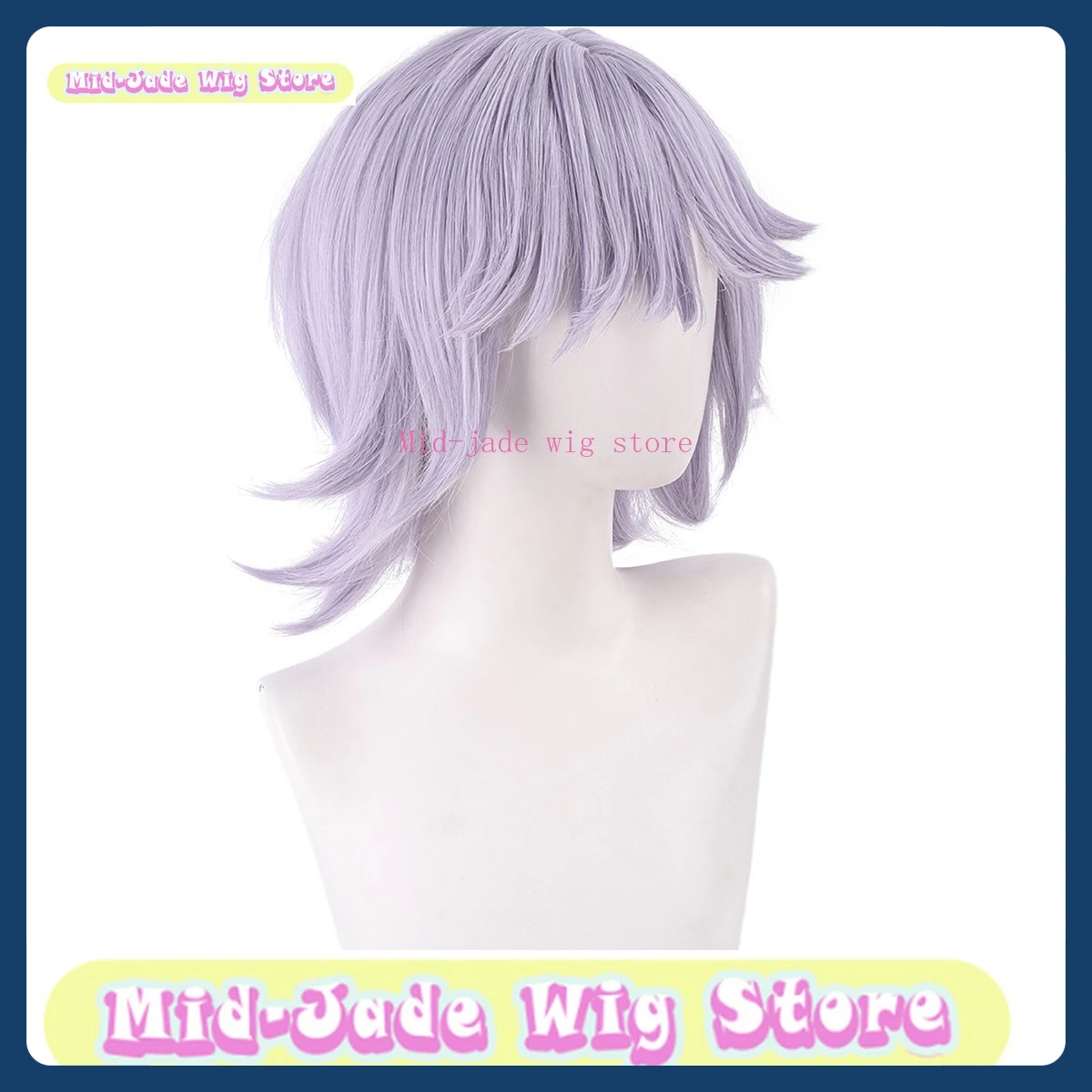 ミッドジェイドウィッグストアシャジアボーイメイドコスプレウィッグアニメゲーム衣装小道具ロールプレイングウィッグ