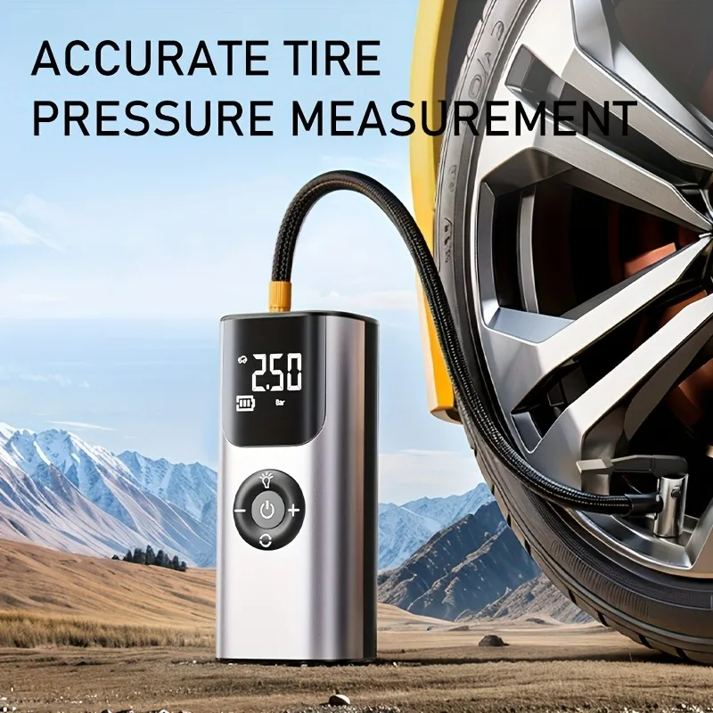 

Portable Car Air Pump Tire Inflator Electric Air Compressor Intelligent Digital Tire Inflator For Car Motorcycle Bicycle Ball